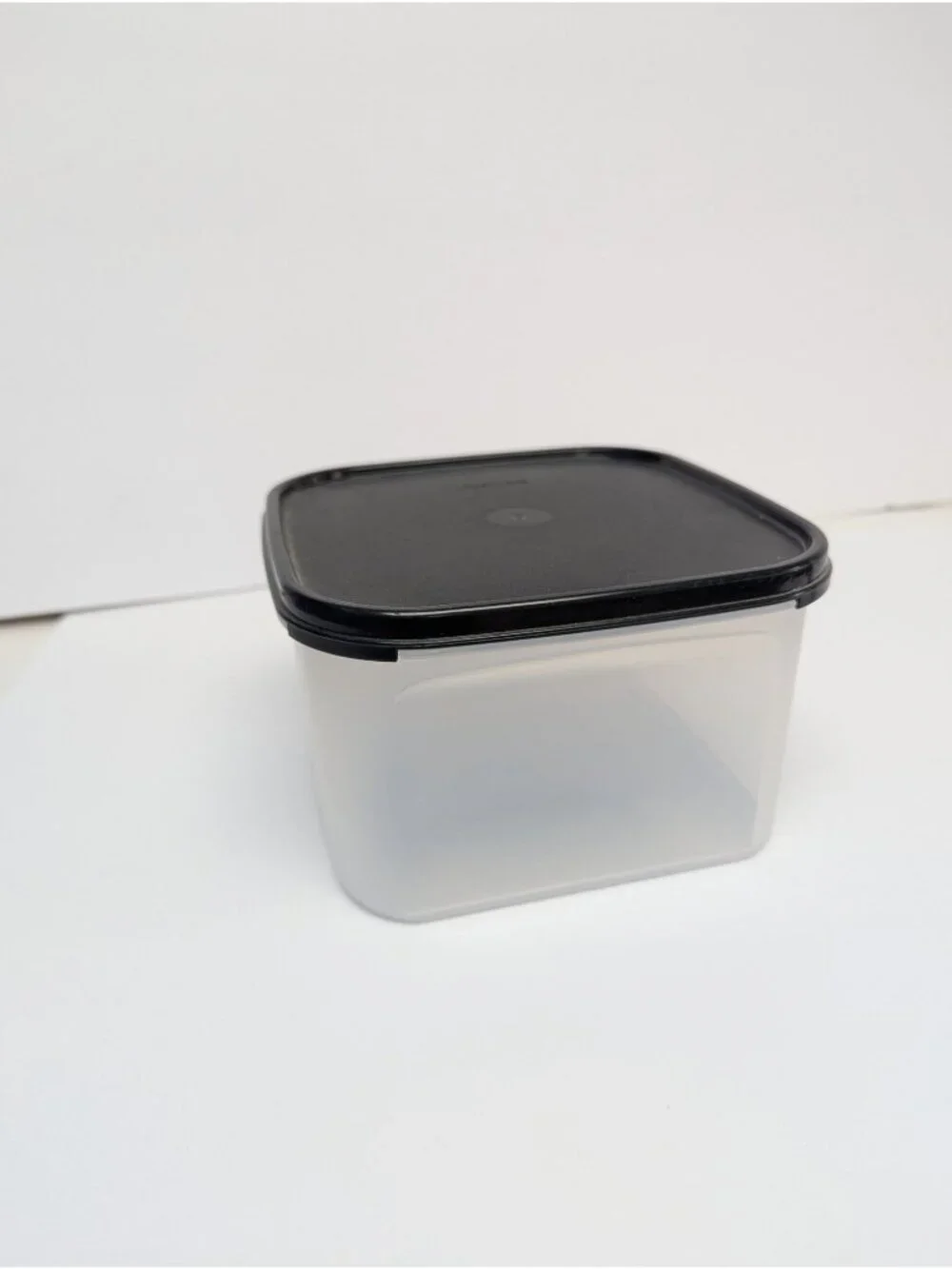 Tupperware Modular Mates 2 Square Sheer Container Black Lid #1620 - 11 Cups